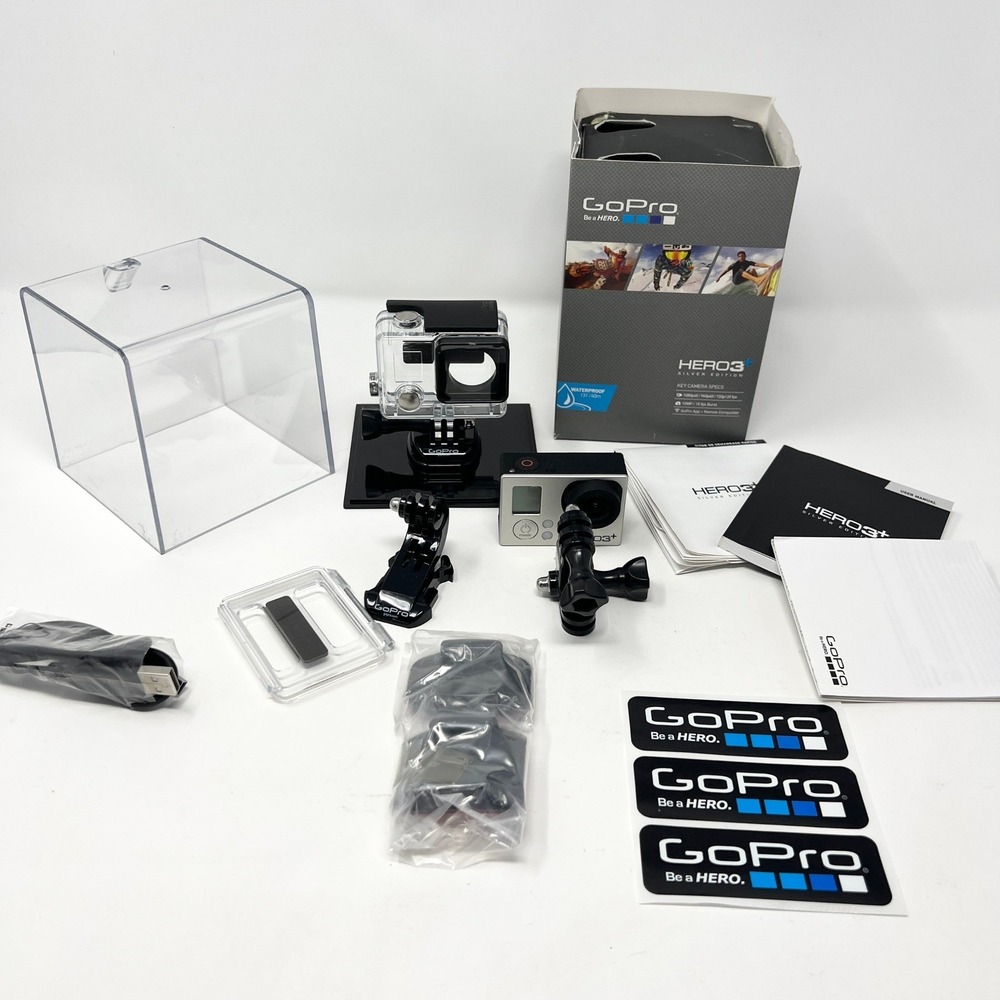 GoPro‎ HERO3+ Silver Edition Action Camera Bundle with Waterproof Housing Box